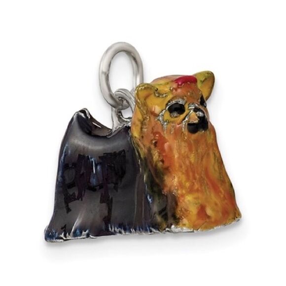 Other - Sterling Silver Enameled Yorkshire Terrier Charm